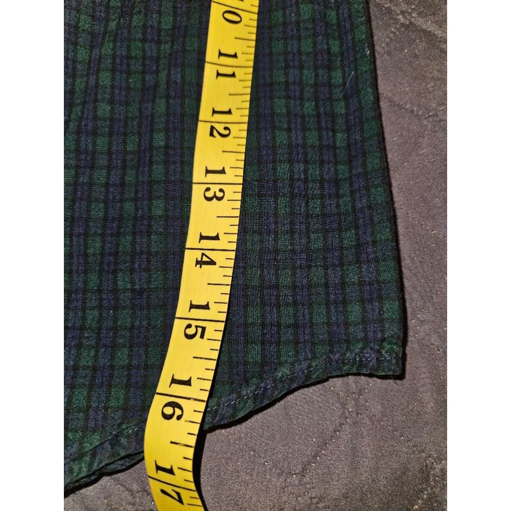 Boys Ralph Lauren Plaid Button-Down Shirt Size 5 Blue Green
